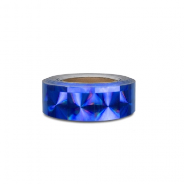 Hologramová samolepicí páska motiv 4 čtverce - šíře 5cm - modrá