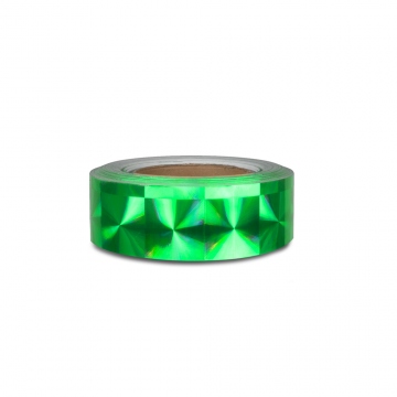 Hologramová samolepicí páska motiv 4 čtverce - šíře 5cm - zelená