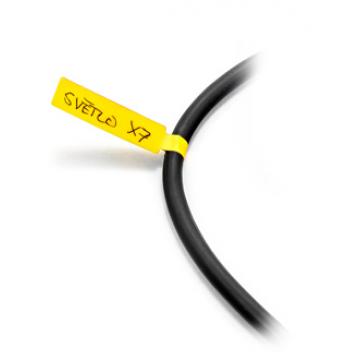 Nálepky k označování a popisu vodičů a kabelů žluté - role 1000ks