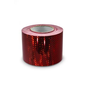 Hologramová samolepicí páska 100mm, motiv červené čtverečky