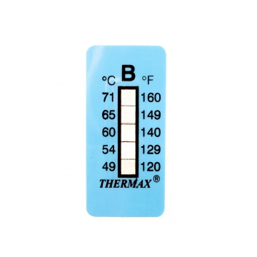 Samolepící teploměr / indikační proužek nereversibilní 49-71°C