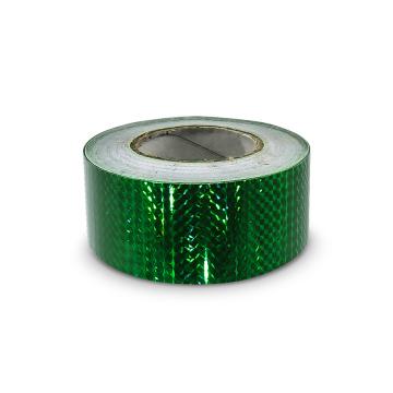 Hologramová samolepicí páska 50mm, motiv zelené čtverečky