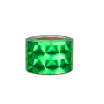 Hologramová samolepicí páska motiv 4 čtverce - šíře 10cm - zelená