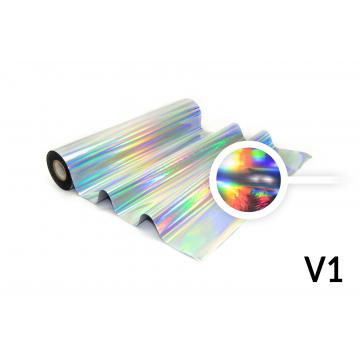 Fólie pro Hot Stamping - V1 hologramová stříbrná lesk bez vzoru