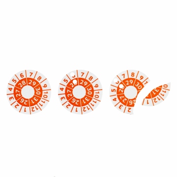Kalibrační samolepka 2026, 2027, 2028, 2029, 2030, 2031 oranžová 12mm
