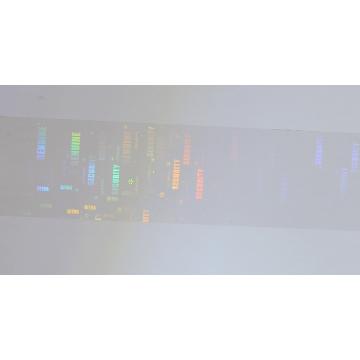 Transparentní pečetící film se skrytým hologramem štítky 40x17 mm