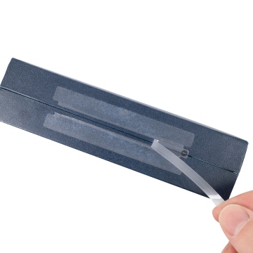 Transparentní trhací plomba 100x30mm na krabičky a elektroniku