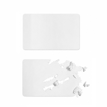 Bezpečnostní vinylová plomba 40 × 30 mm – bílá