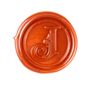 Ruční razidlo (pečeť) do vosku - dekorativní písmeno J