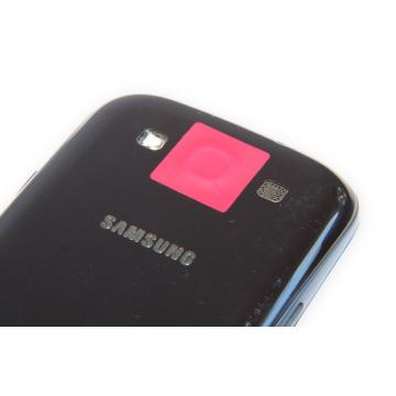 Nereziduální VOID samolepka na kamery telefonů - červená 20 x 20 mm