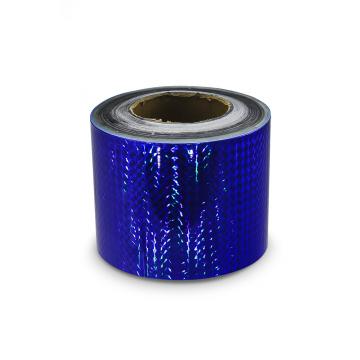 Hologramová samolepicí páska 100mm, motiv modré čtverečky