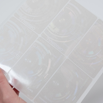 Předvyrobený masterový transparentní hologram na ID karty