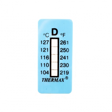 Samolepící teploměr / indikační proužek nereversibilní 104-127°C