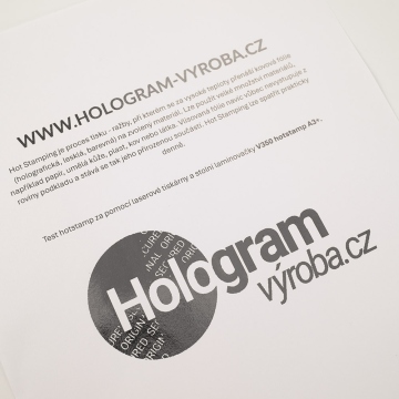 Hot Stamping fólie arch - stříbrná