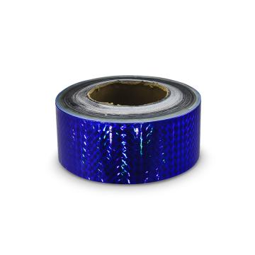 Hologramová samolepicí páska 50mm, motiv modré čtverečky