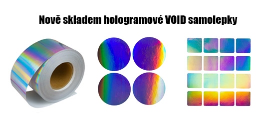Hologramové VOID samolepky